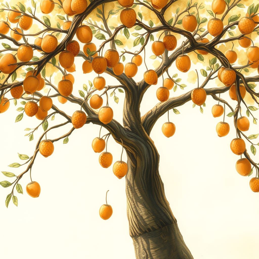 Fantastical Tree with Golden Pralines