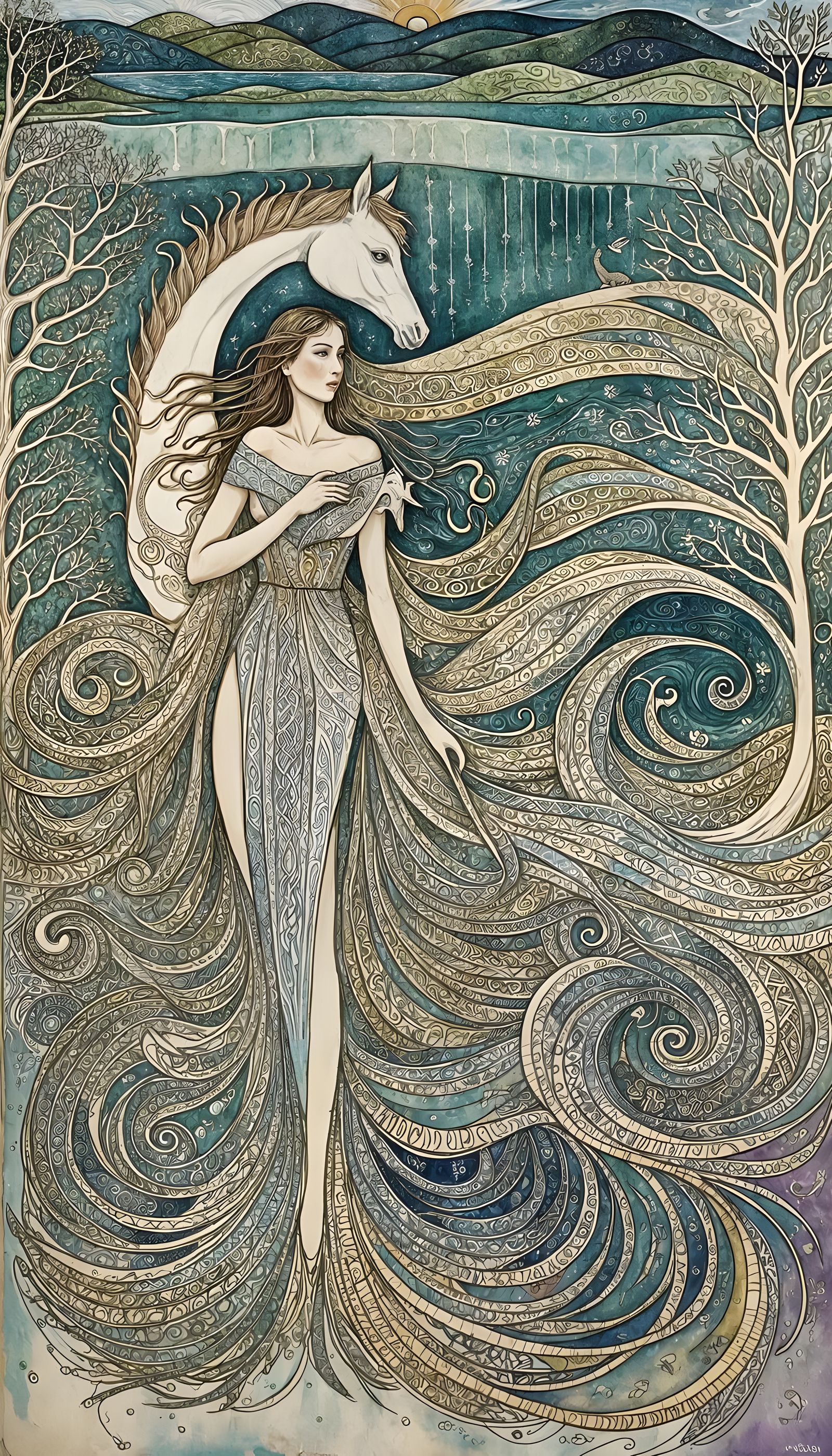 Celtic Water Horses Emerge from the Mystical Loch