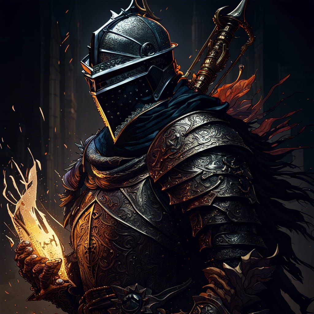 Dark Souls Inspired Fantasy Art in 8K Resolution