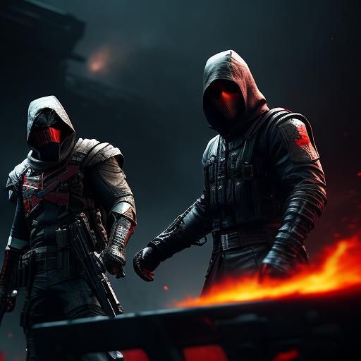 Cinematic Hero Confronts Soldiers in 3D Game