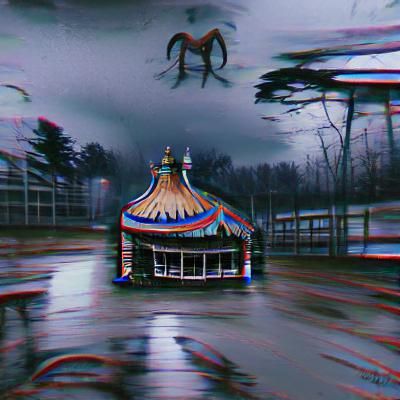 Gloomy Vintage Carousel