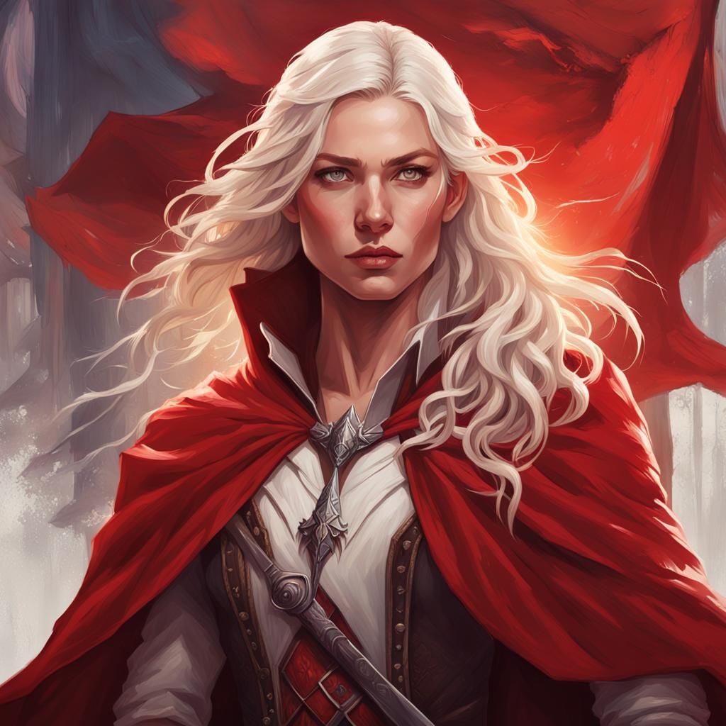 Ethereal Woman Warrior in Fantasy Portrait