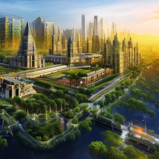 Futuristic New York City Reclaimed by Nature