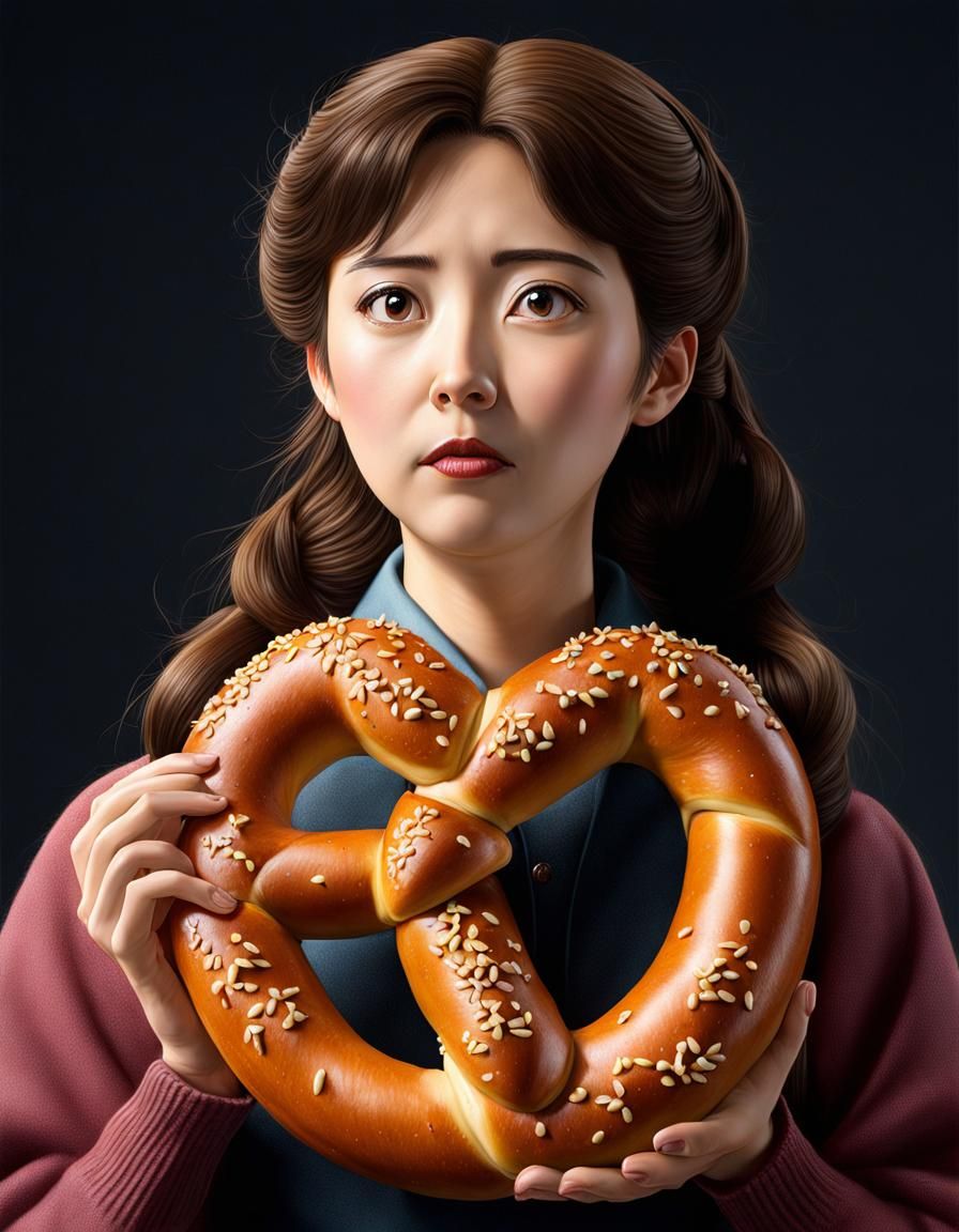 Pretzel, woman, Studio Ghibli