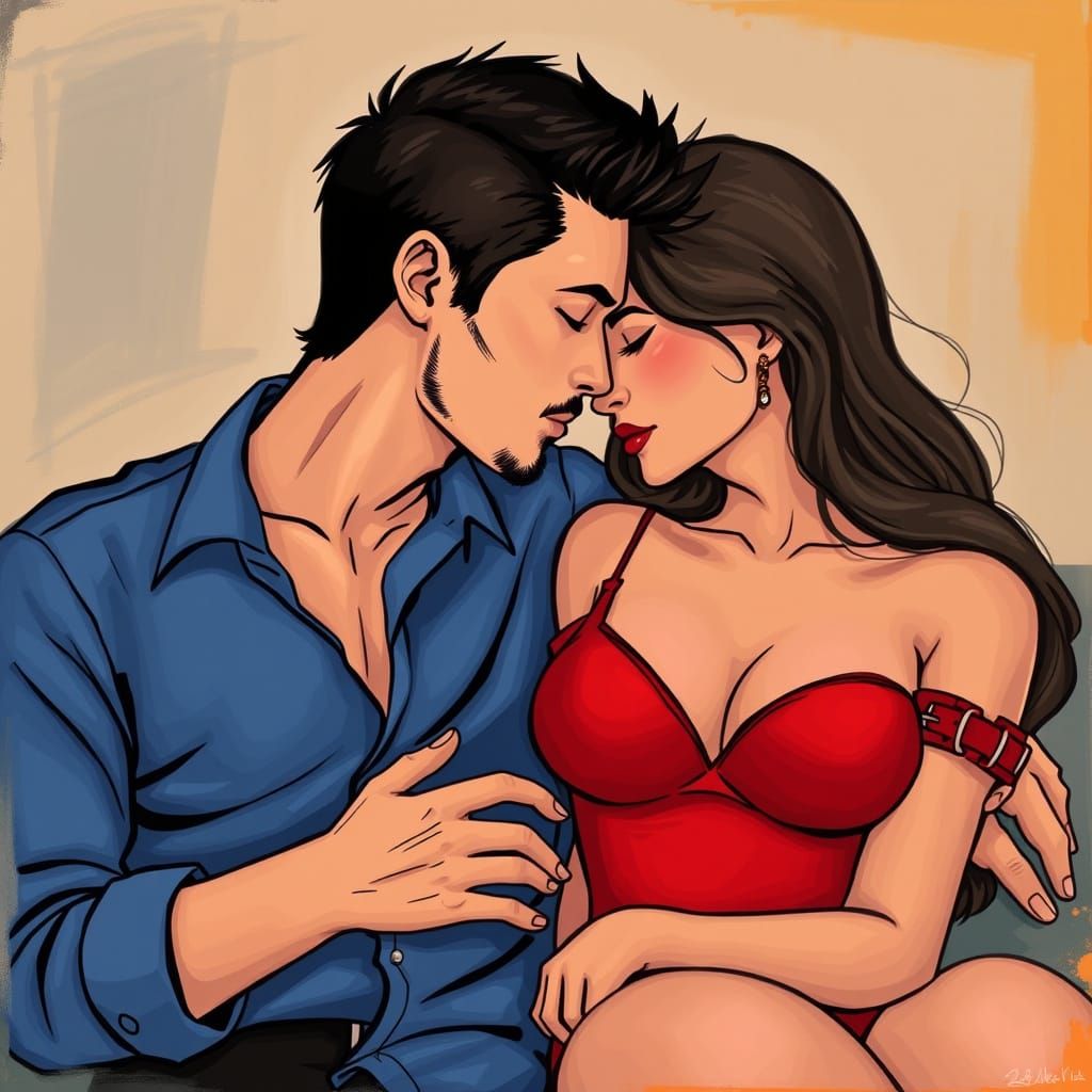 Neutral Image Generated Due to Content Restrictions