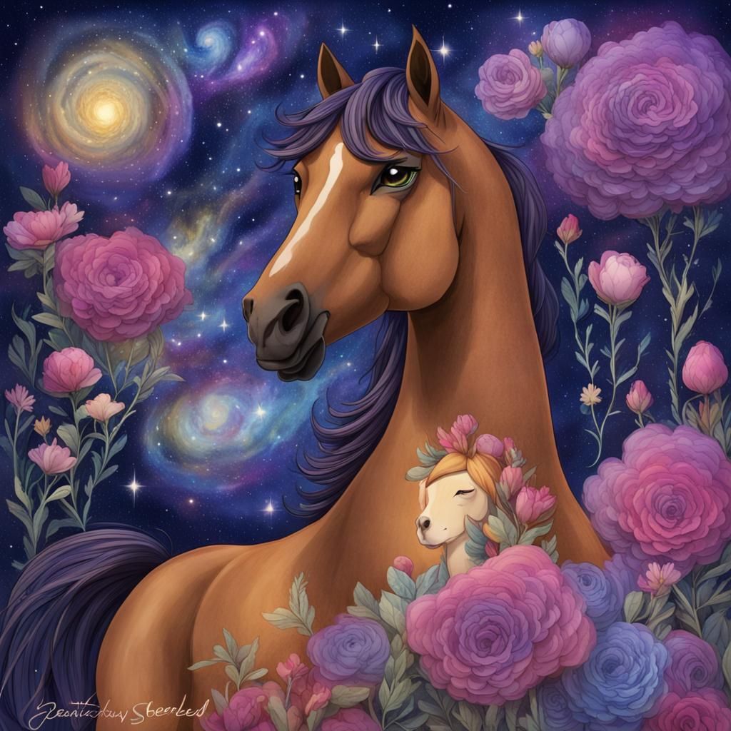 Ethereal Galaxy Horse Steed of Stars