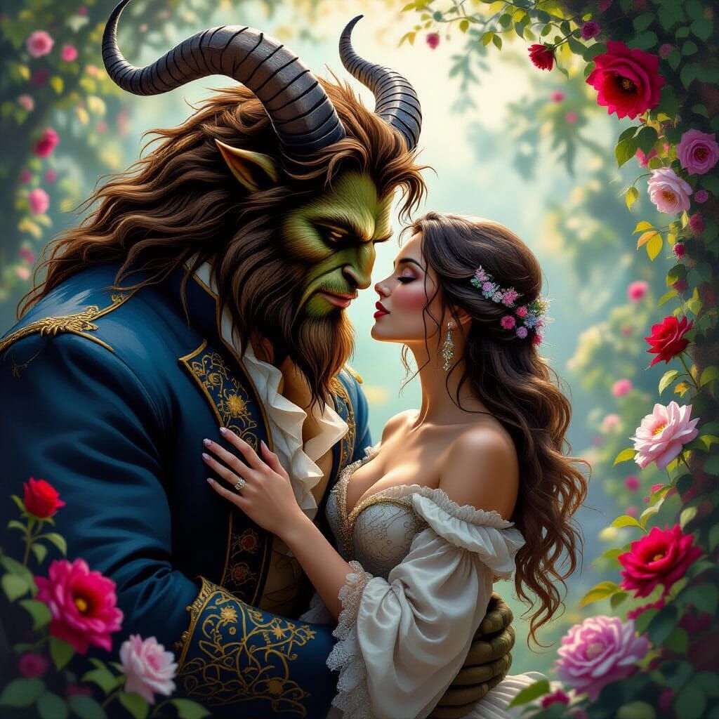 Beauty and the Beast: Dark Fantasy Romance in Oil