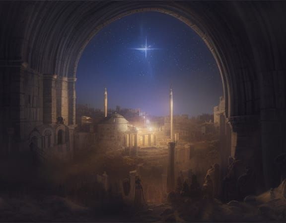 Bethlehem Star: Epic Digital Matte Painting