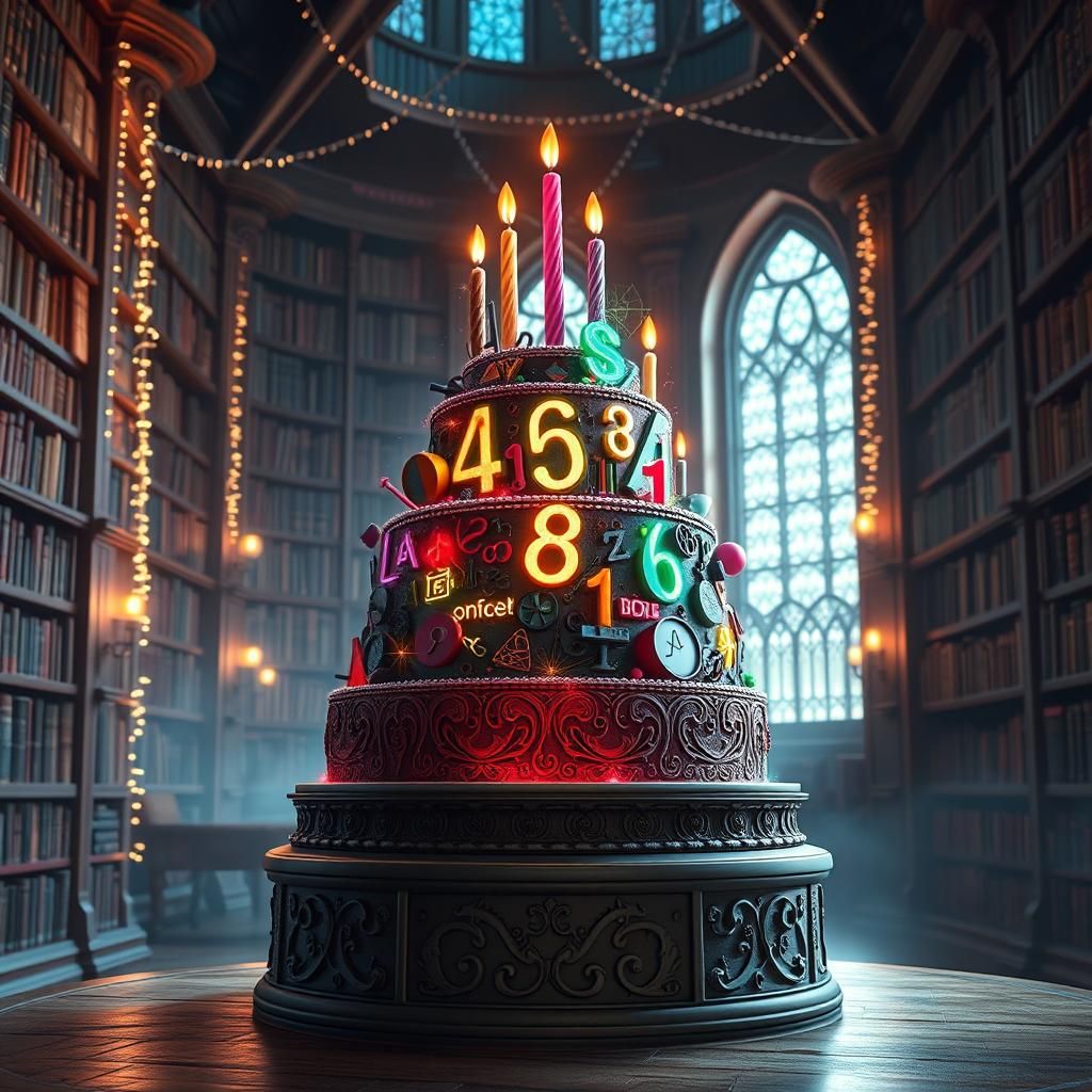 Mathematician's Birthday Cake in Dream Library