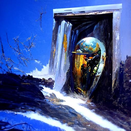 Fantastical Oil Painting in Gurney Style