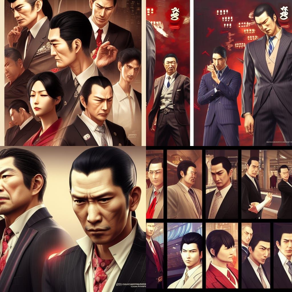 Yakuza 0: Lieutenants Portrait in Kamurocho, Japan