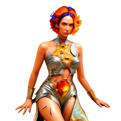 Fractal Galaxies in Surrealist Style