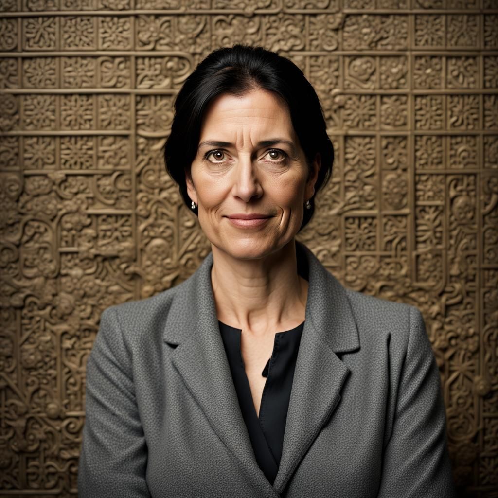 Elegant Portrait of Philosophy Professor in Studio Lighting