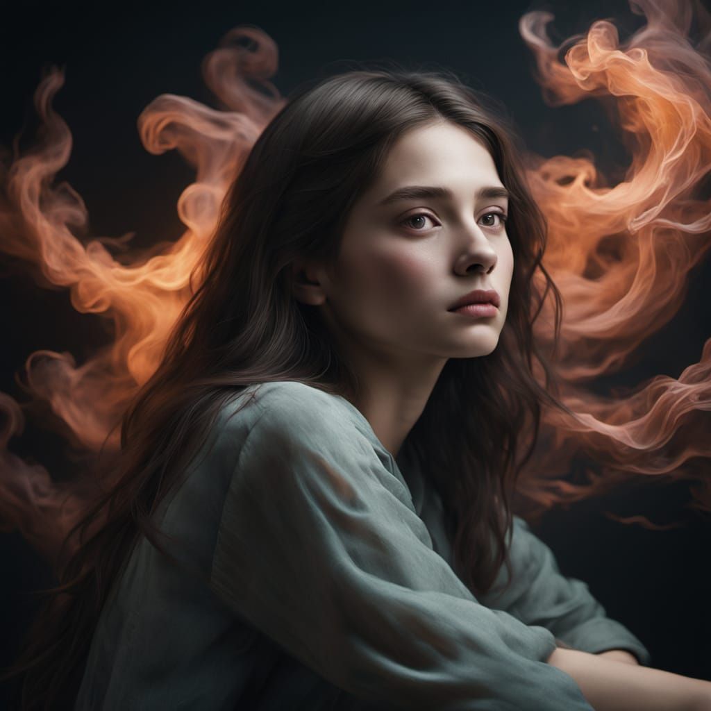 Whispering Shadows Dance on a Dreamer's Face