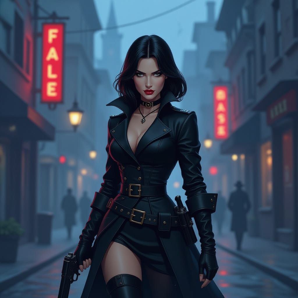 Snow White Detective in Noir Fabletown Streets