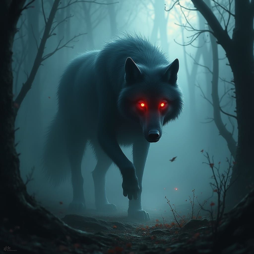 Spectral Wolf in Foggy Forest