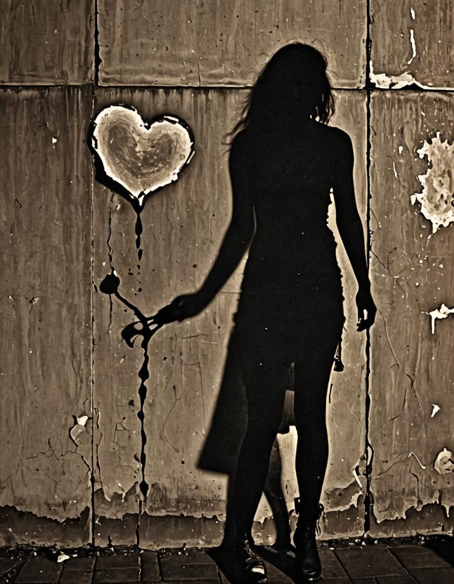 Liquified Shadow Being in Photogrammic Style