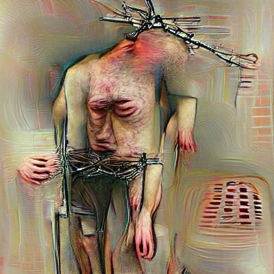 Image of a Man Experiencing Torment