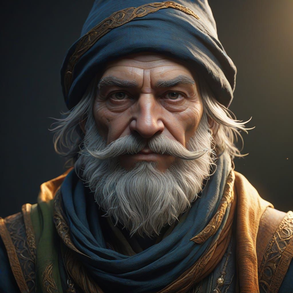 Ancient Gnome Warlock in Mystic Splendor