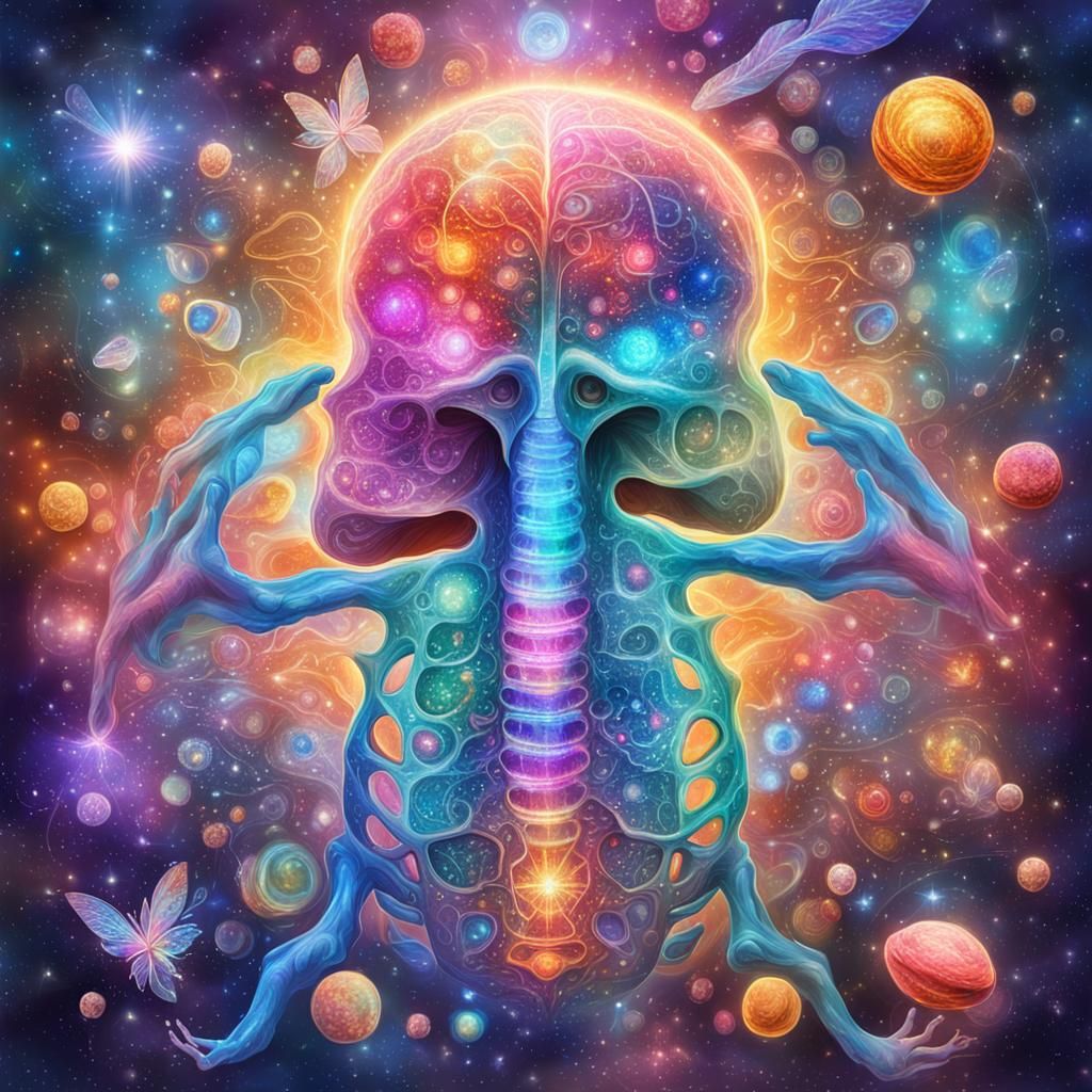 Surreal Internal Organs with Magical Colors