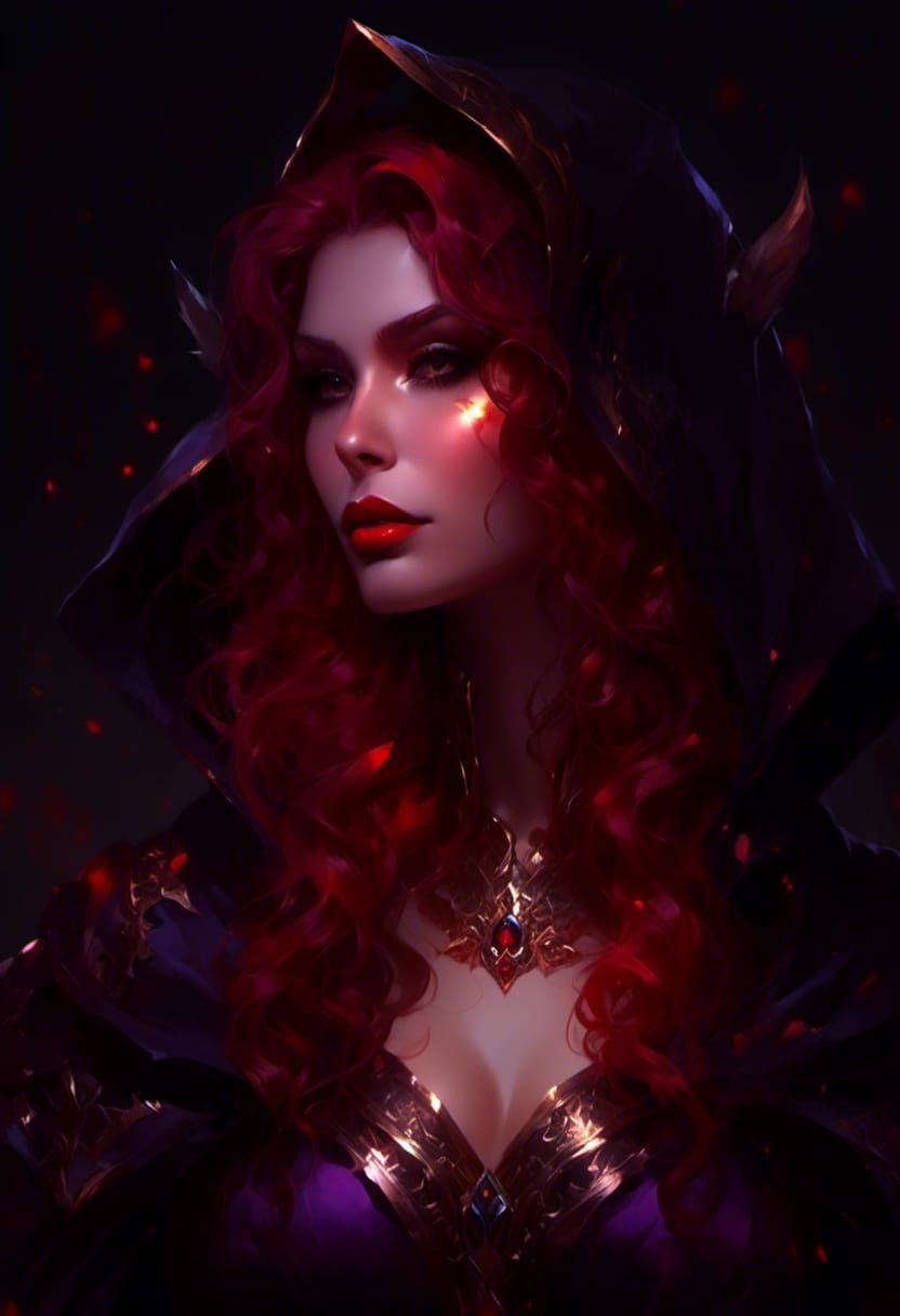 Worgen Mage Portrait in Fantasy Style