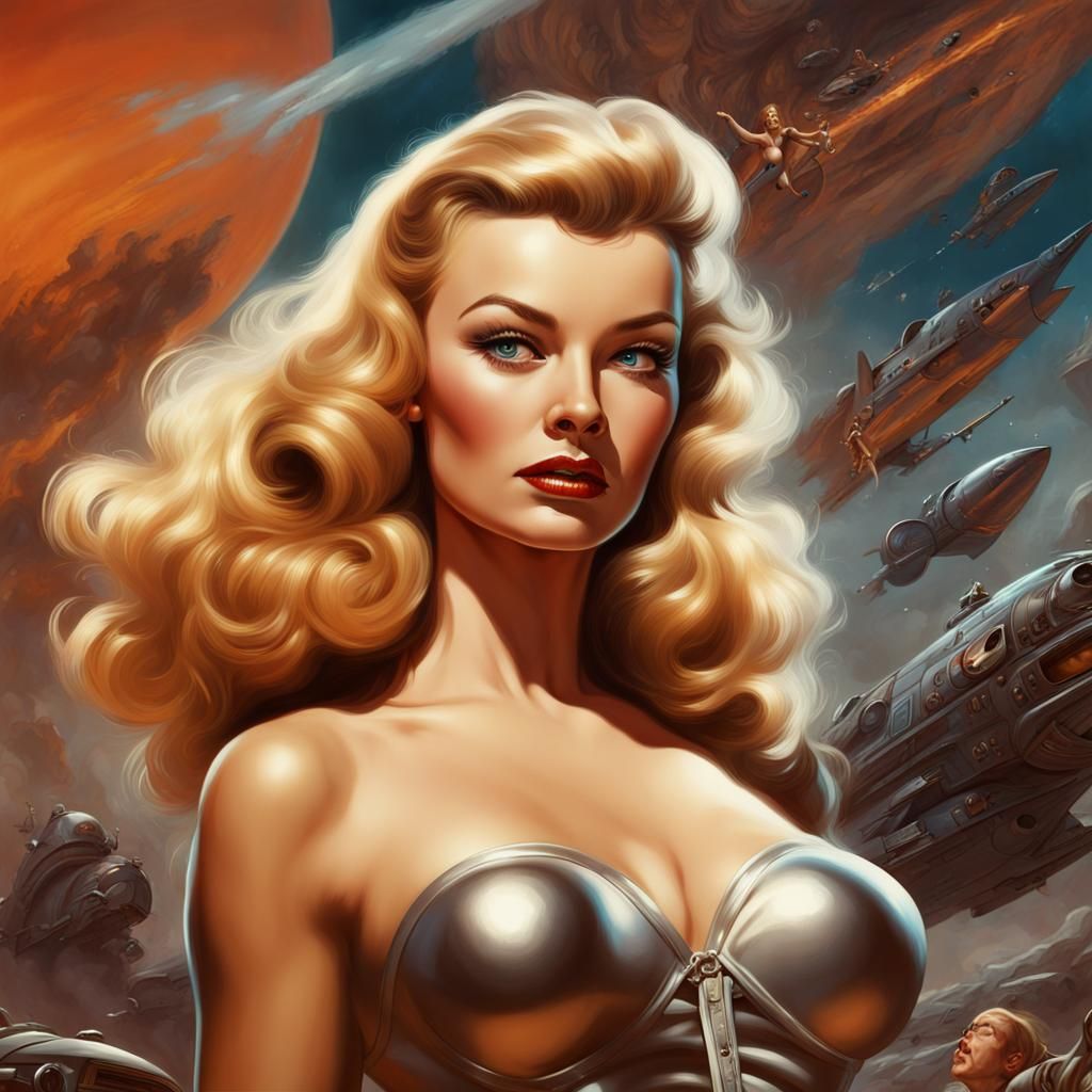 Veronica Lake as Barbarella