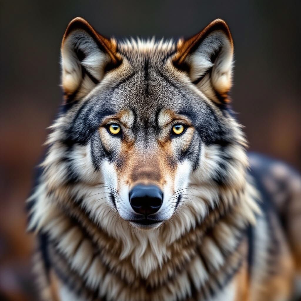 Majestic Wolf Portrait