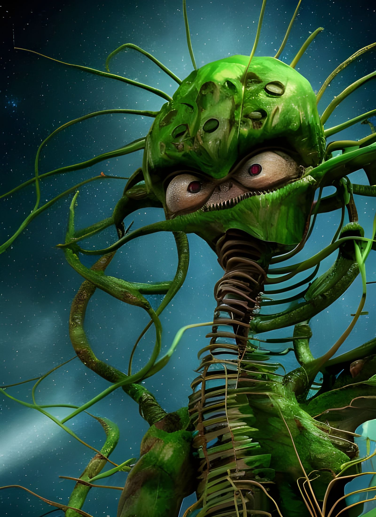 Epic Alien Battle on Earth in Hyperrealistic Style