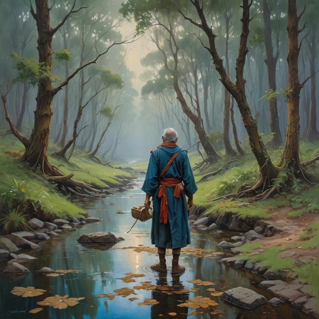 Dreamlike Oil Painting in Gurney Style