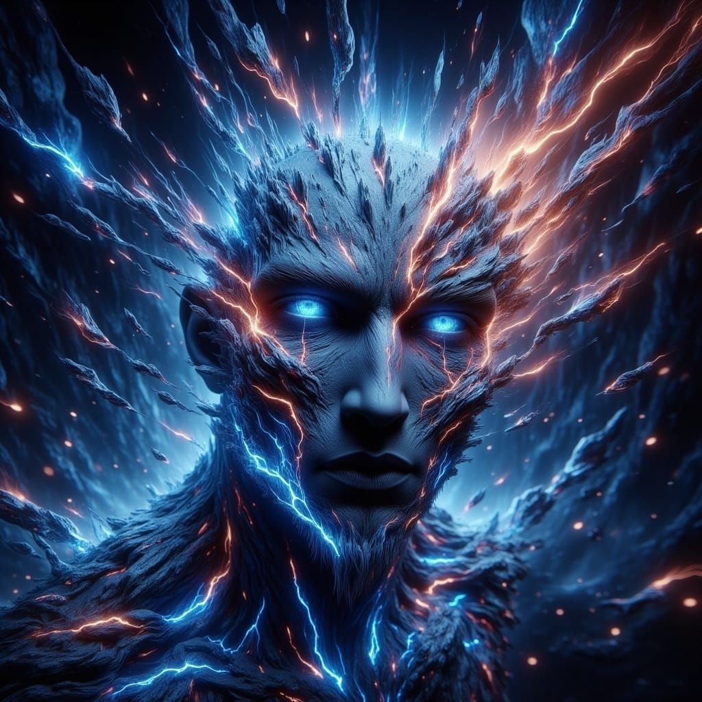 Surreal Cosmic Illusion in Holographic Style