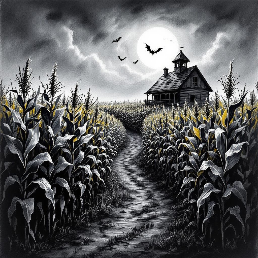 Nightmare Harvest Festival Haunted Corn Mazes in Charcoal