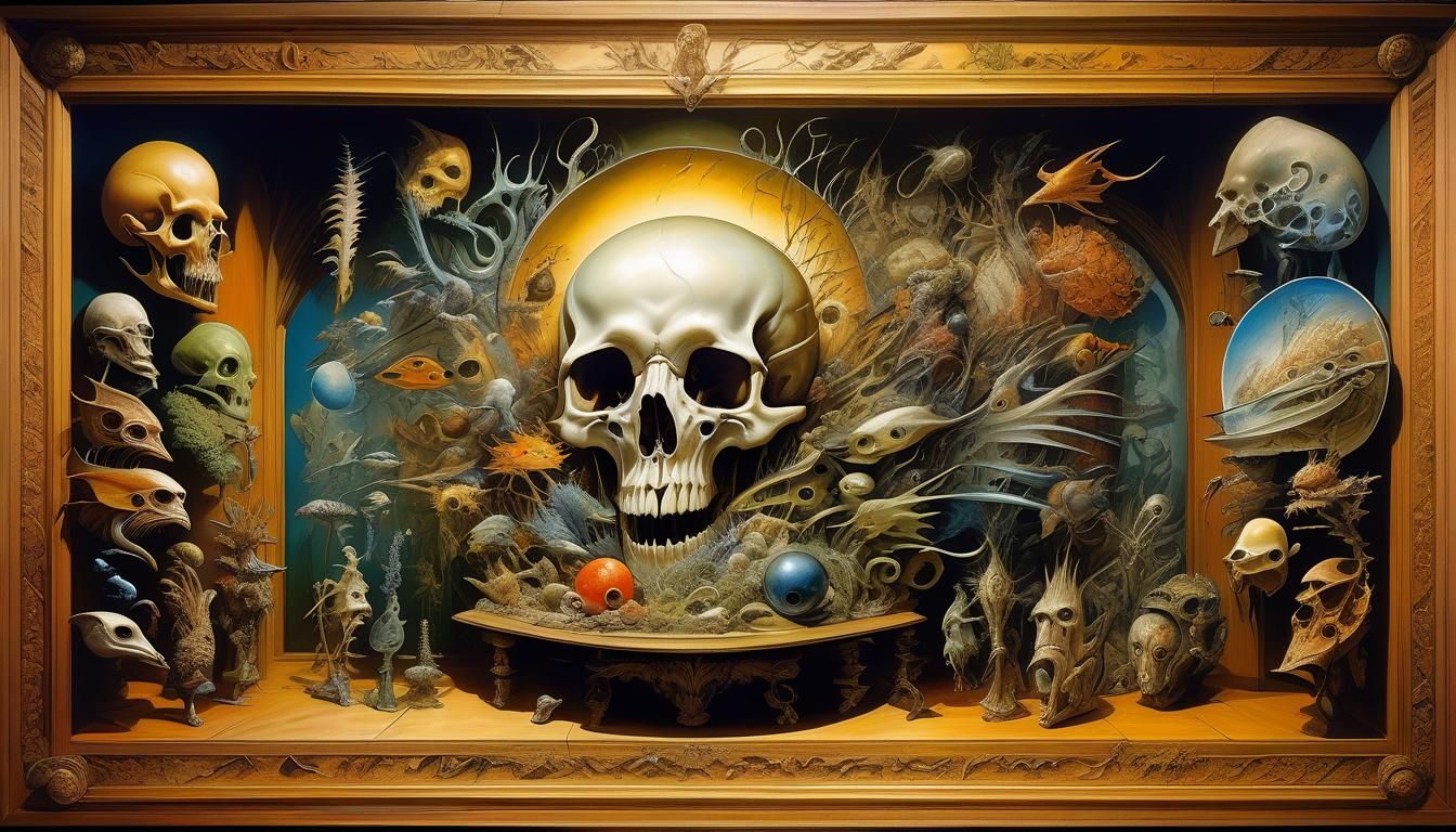 Detailed Surreal Fantasy at Cryptid Taxidermy Museum