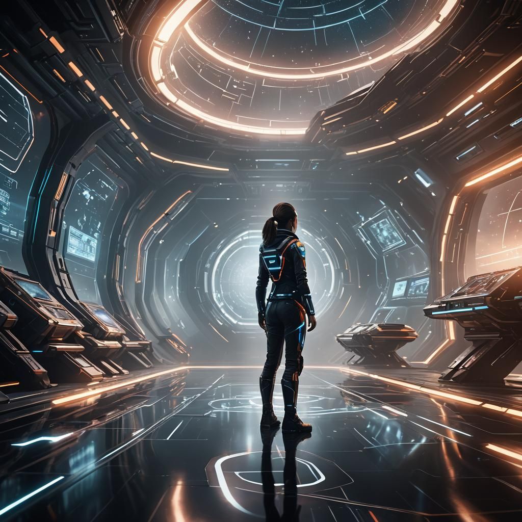 Girl Solves Equations for Interstellar Travel