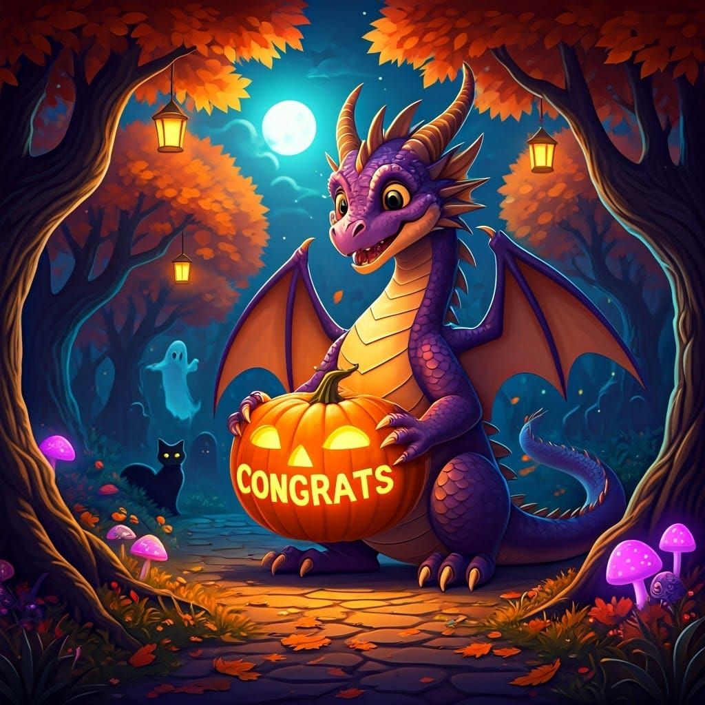Congrats Halloween Dragon