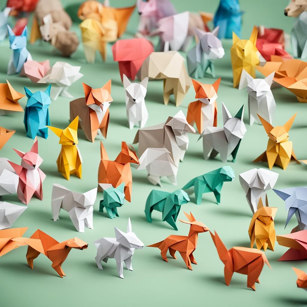 Adorable Baby Animals in Origami Papercraft