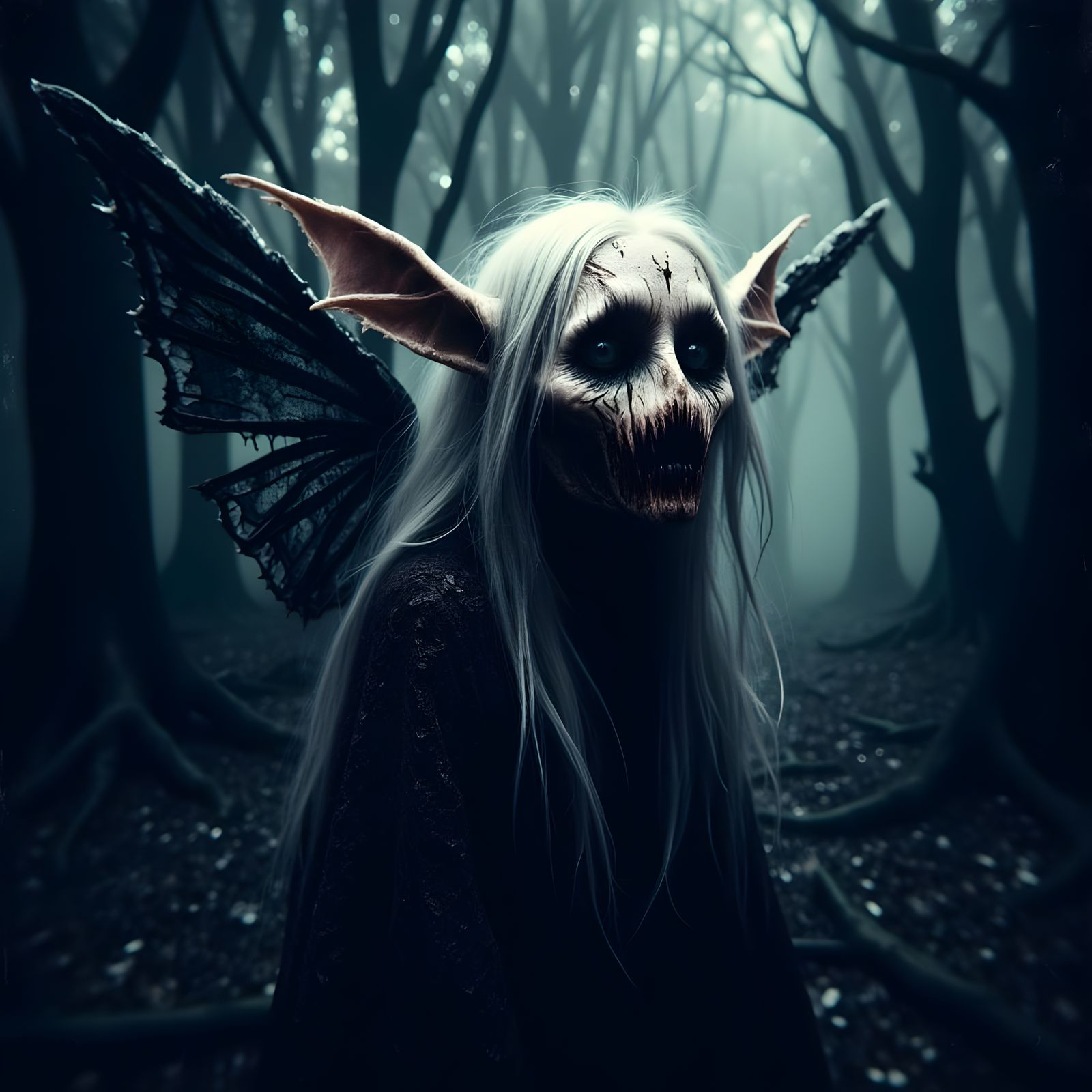 Melancholic Chibi Fairy of Dark Wild Things