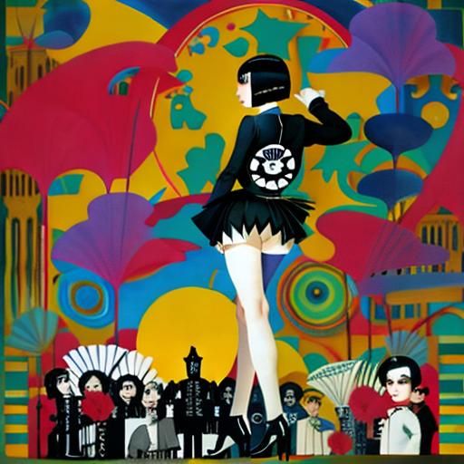 Louise Brooks Portrait in Classic Hollywood Style