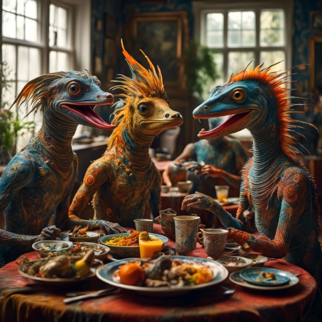 Exotic Aliens in Dreamlike Digital Art