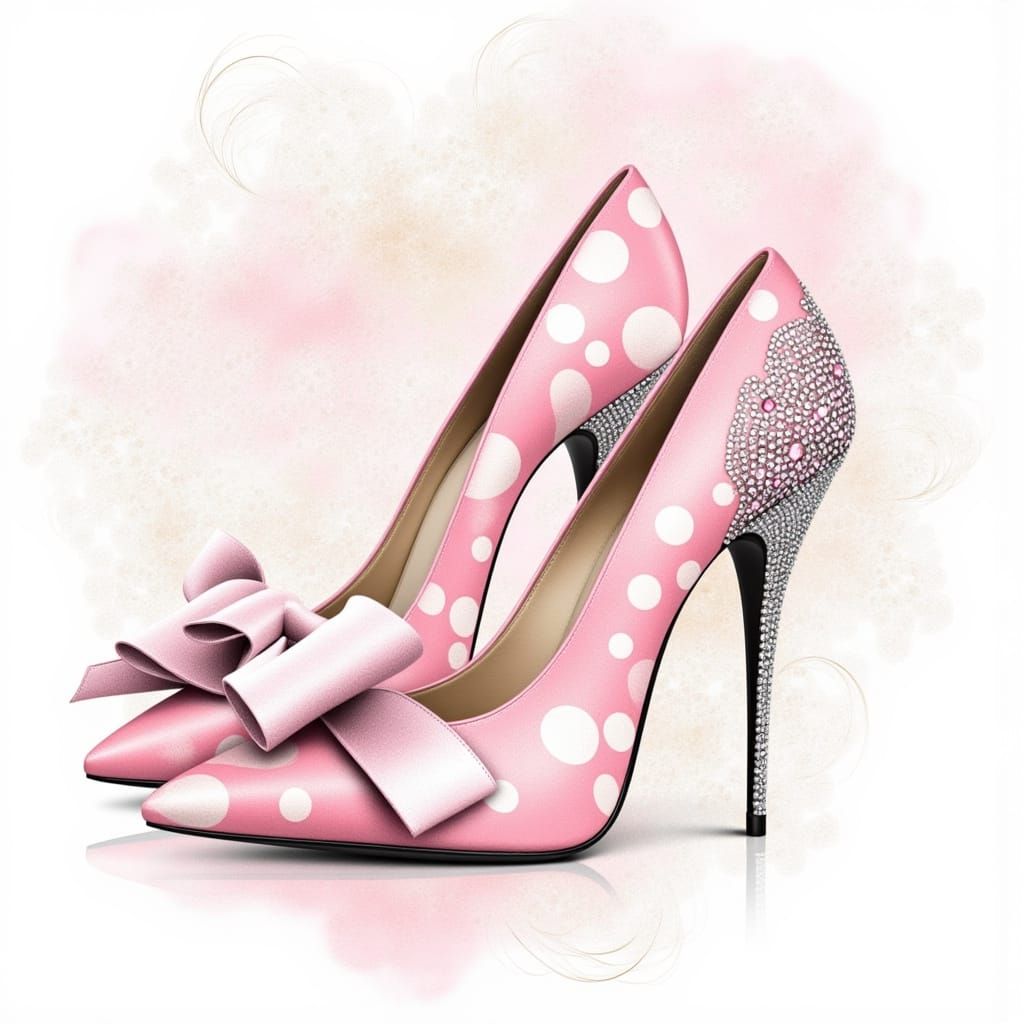 Pink with bows