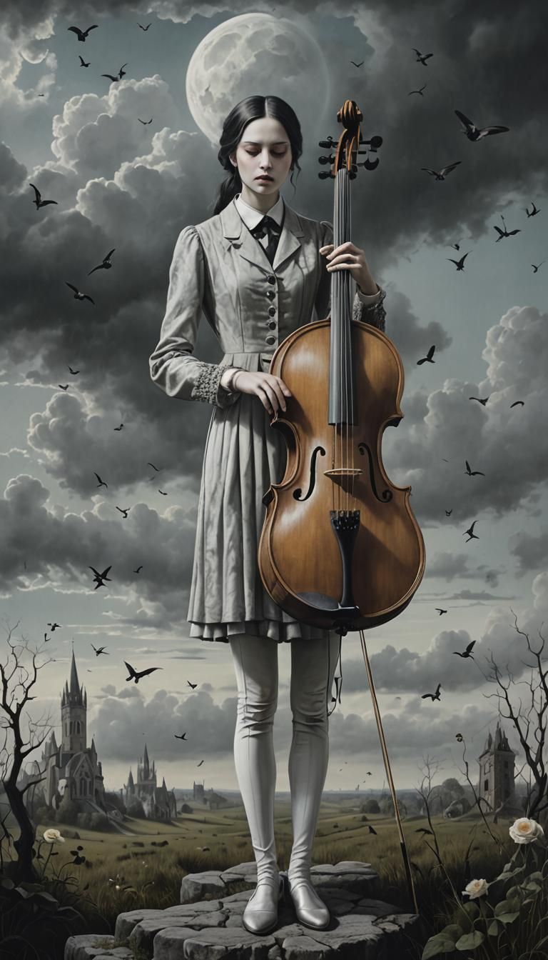 Surreal Gothic Art: A Quiet Melody