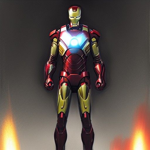 Sinister Iron Man Artwork in Dark Style