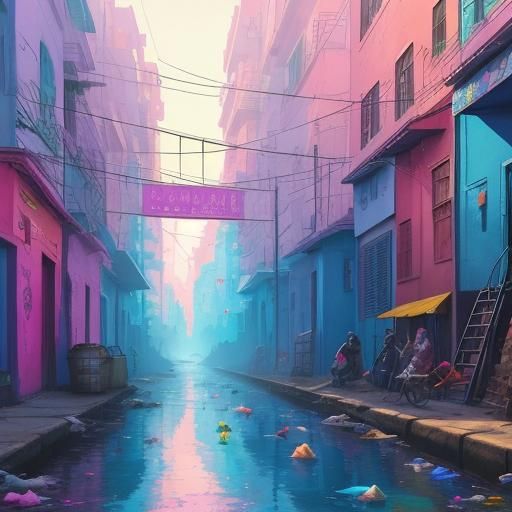 pastel slums
