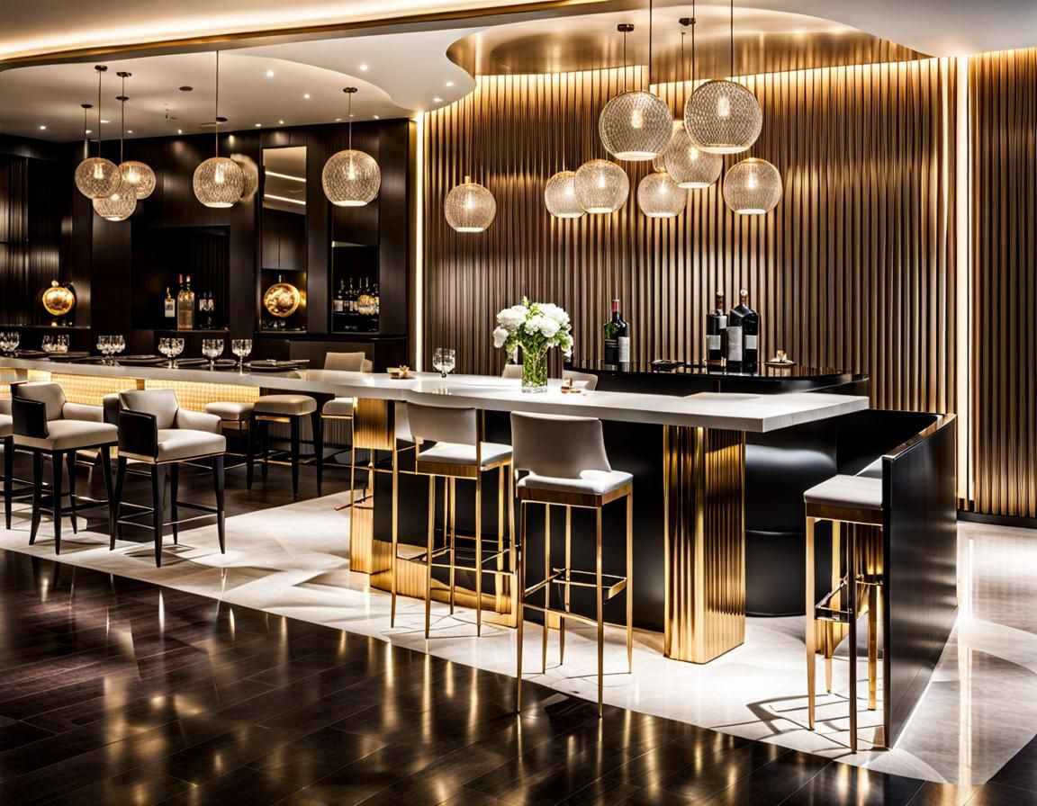 Elegant Cocktail Lounge with Luxurious Ambiance