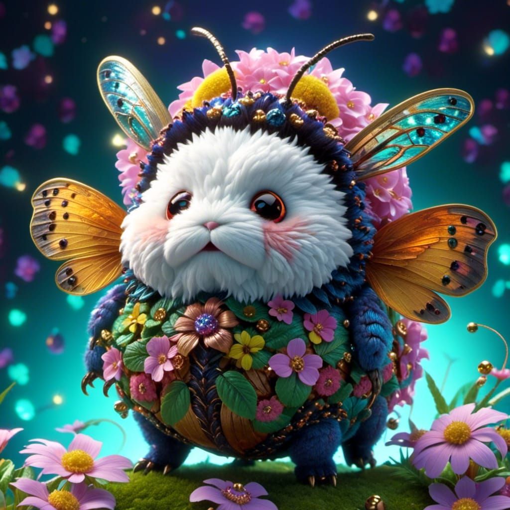 Funny Magic Blobfish Fairy Moth Hybrid