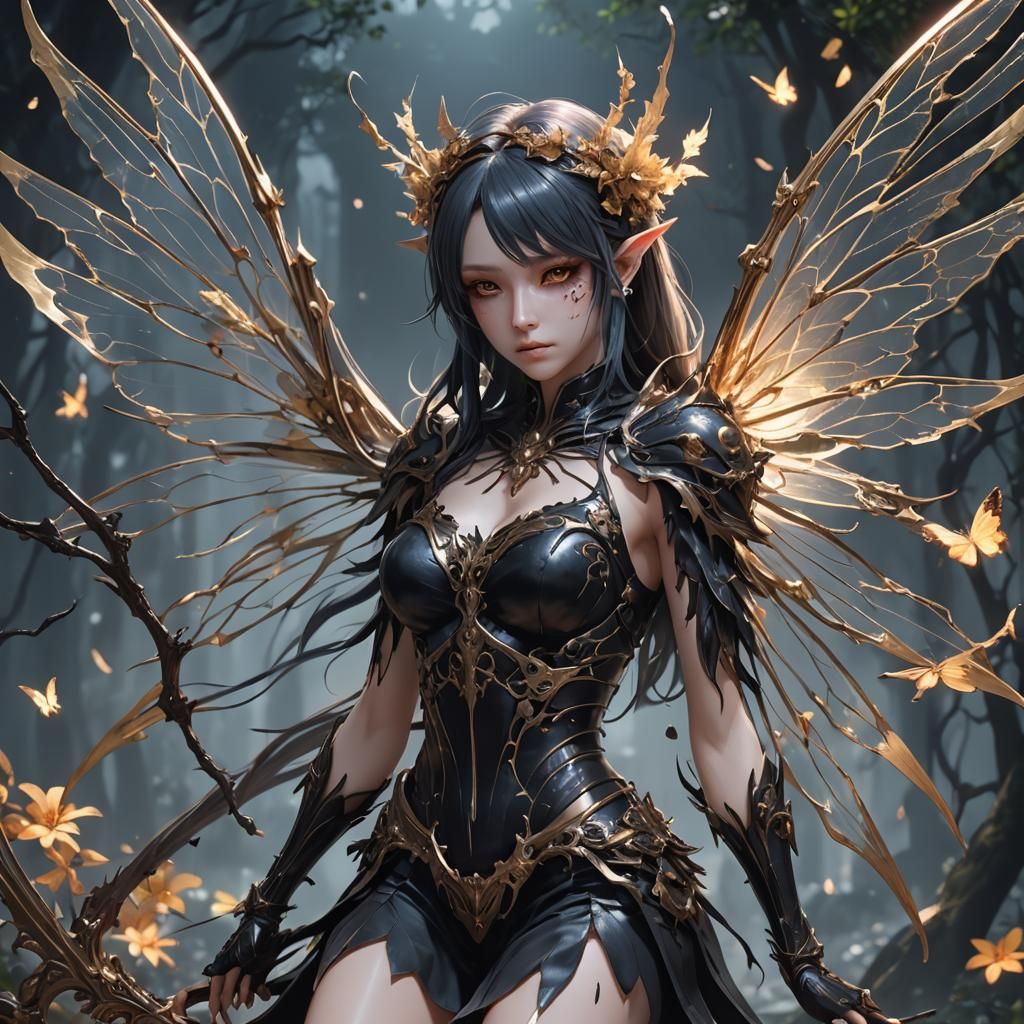 Death Fairy in 3D Anime Art Style