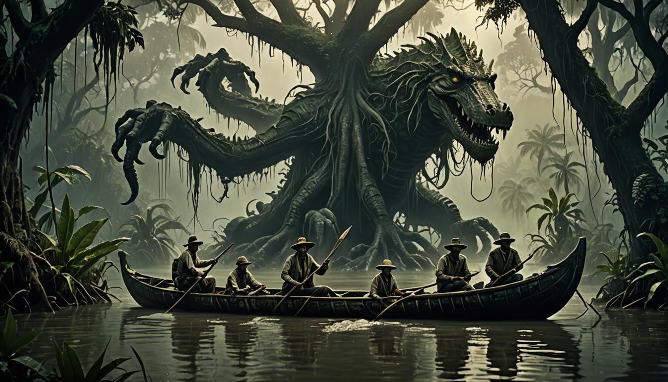 Cthulhu Temple in Benin: Dark Fantasy Expedition