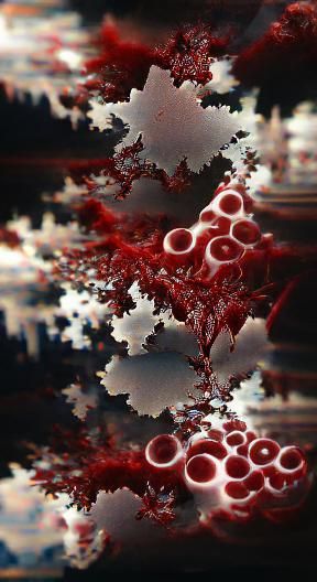 Abstract Fractal Blood Pattern