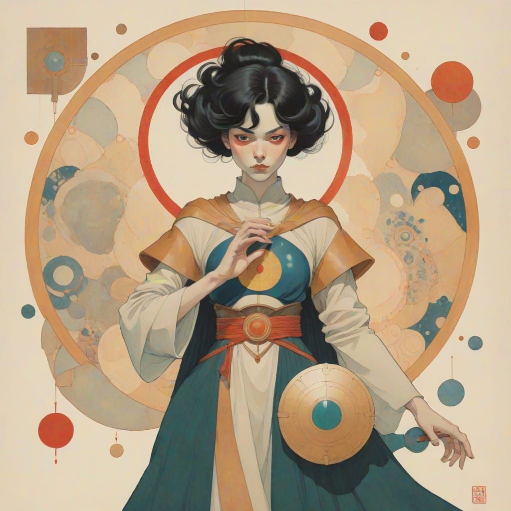 Ethereal Djinnwoman Unleashes Mystic Shield