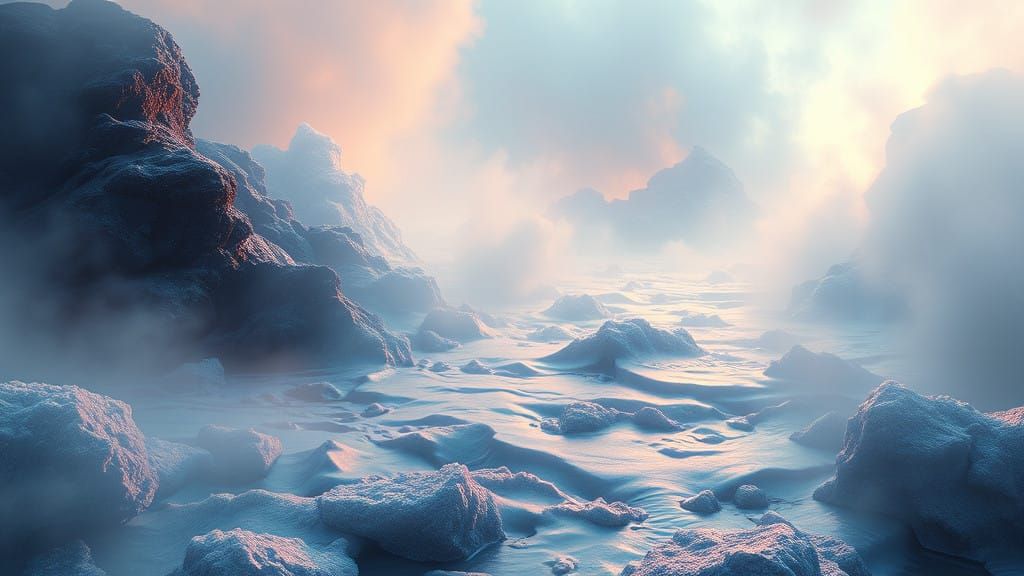Surreal Hyperrealistic Landscape in Photorealistic Style