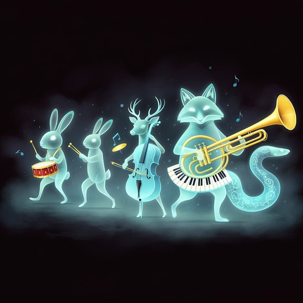 Ethereal Animal Orchestra in Dreamlike Parade